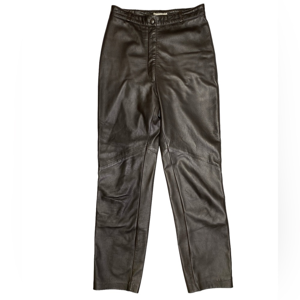 Vintage‎ Vakko Brown Leather Pants